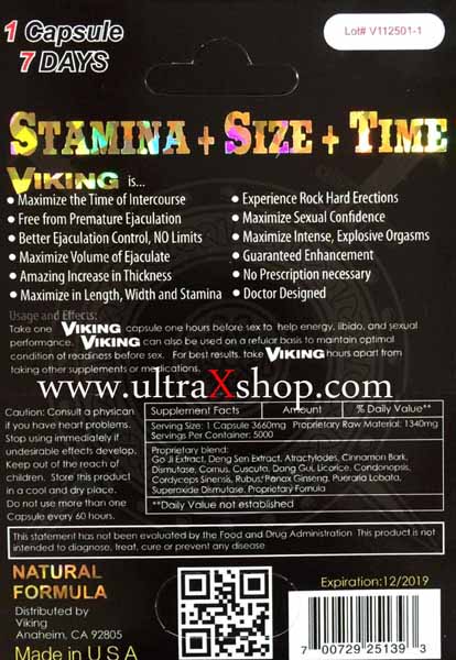 Viking  Male Enhancement and Performance Booster Pill