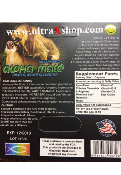 Alpha Male 4000  Enhancement Pill 